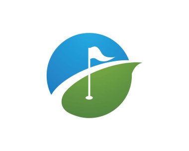 Golf logo vektör illüstrasyonu