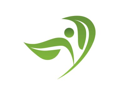 Ekoloji logosu resim çizimi tasarımı