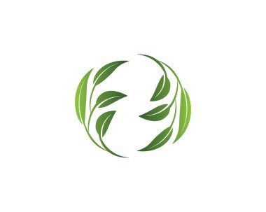 Ekoloji logosu resim çizimi tasarımı