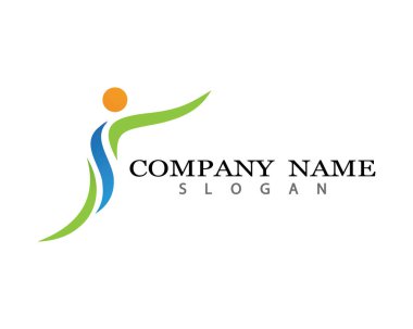 Wellness logo resimleri tasarım illüstrasyonu