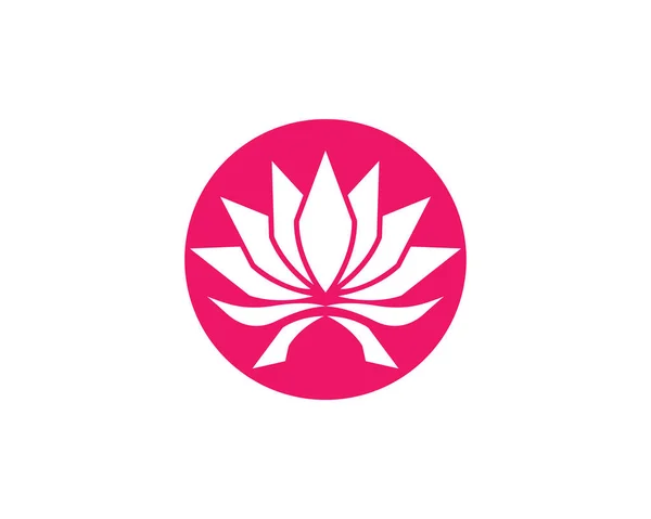 Lotus Beleza Logotipo Imagens Ilustração Design — Vetor de Stock