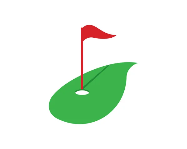 Golf Logo Vektör Illüstrasyonu — Stok Vektör