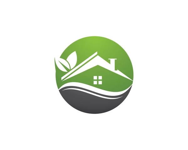 Haus Logo Bilder Illustration Design — Stockvektor