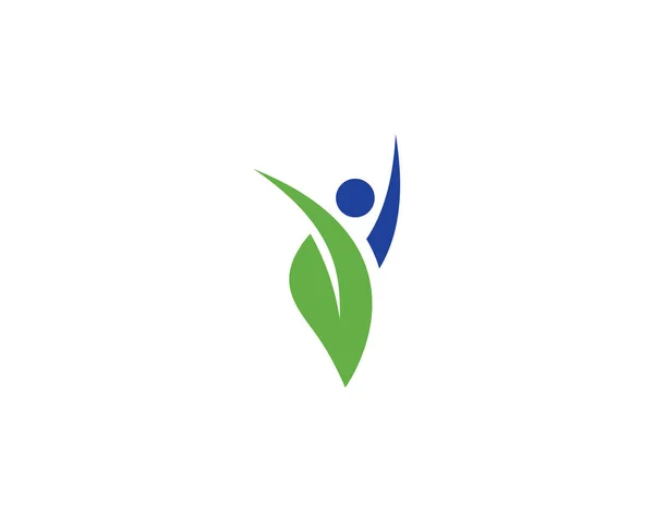Natura Vita Logo Immagini Illustrazione Design — Vettoriale Stock