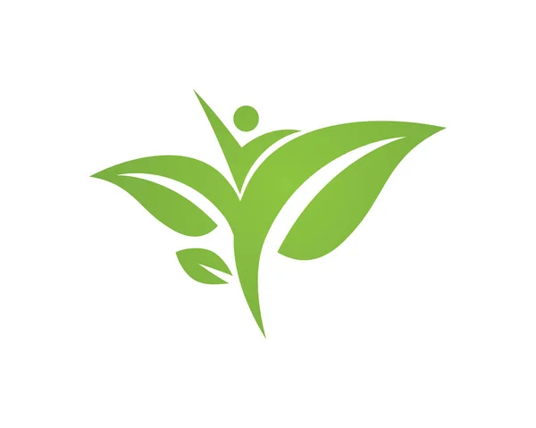 Natur Leben Logo Bilder Illustration Design — Stockvektor