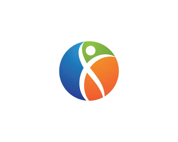 Ilustracja Projektu Logo Wellness — Wektor stockowy