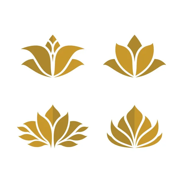 Schönheit Lotus Logo Bilder Illustration Design — Stockvektor