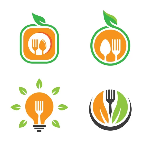 Alimentation Fraîche Logo Images Illustration Design — Image vectorielle