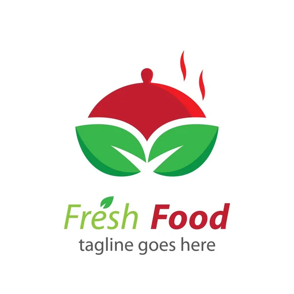 Дизайн Ілюстрації Свіжих Зображень Логотипу Їжі — стоковий вектор