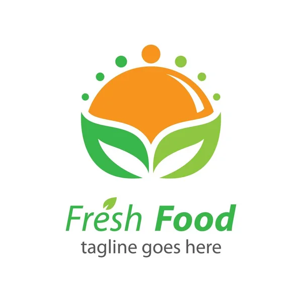 Diseño Ilustración Imágenes Logotipo Alimentos Frescos — Vector de stock