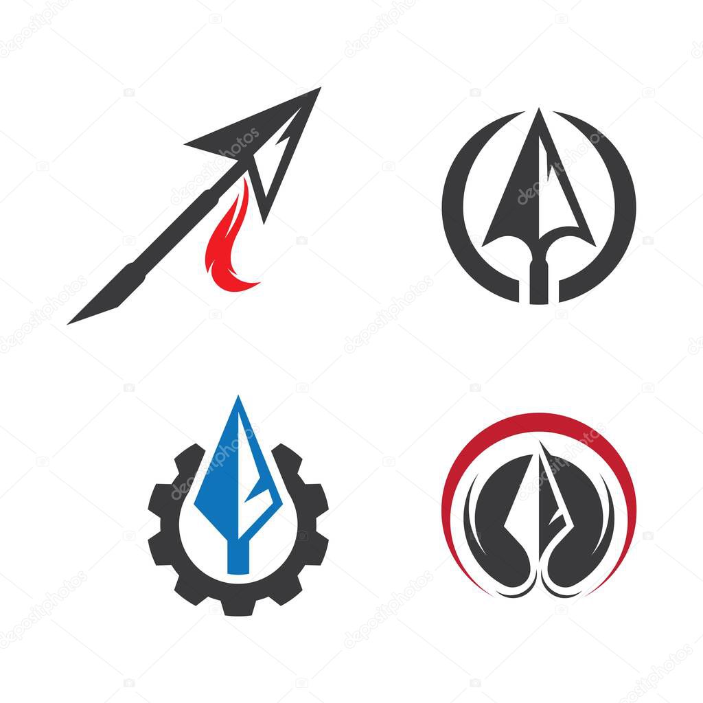 Spear logo images illustration design