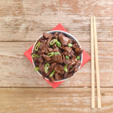 Çin yemeği soya sosu sığır yıldız anason ile pişmiş