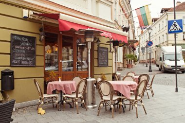 Eski Vilnius şehirde güzel mimari