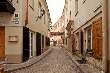 Eski Vilnius şehirde güzel mimari