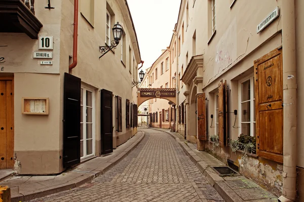 Krásná architektura starého města Vilnius — Stock fotografie