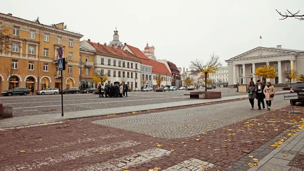 Красива архітектура у Старому місті Вільнюса — стокове фото