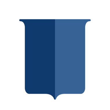 Hanedan kalkan düz stil