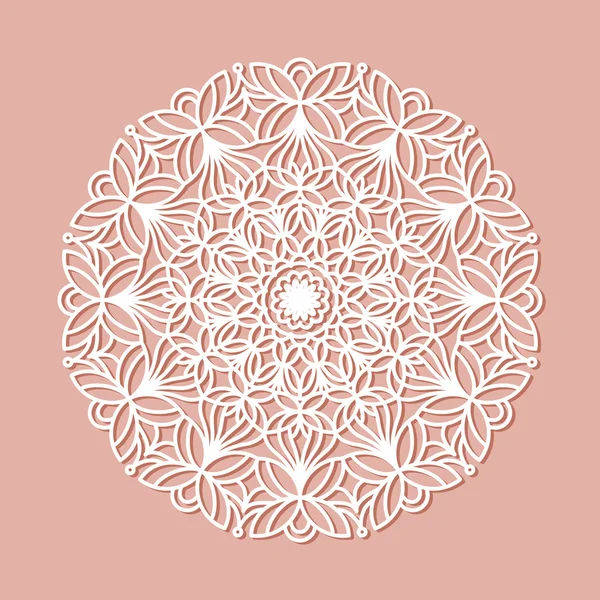 Mandala krajky ornament — Stockový vektor