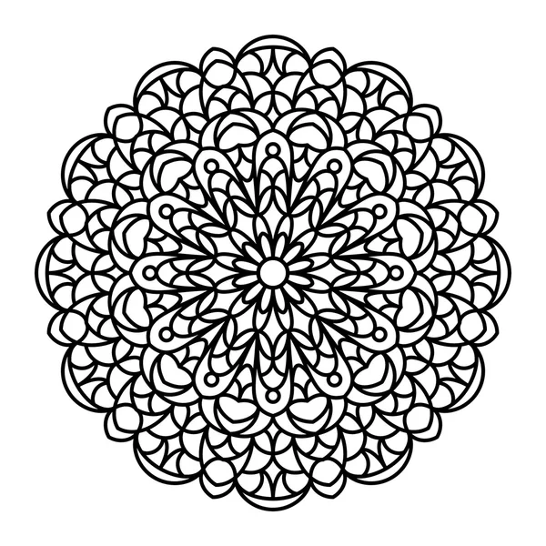 Coloring Book Mandala. — Stock Vector