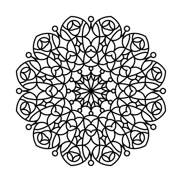 Coloring Book Mandala. — Stock Vector