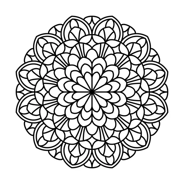 Livre à colorier Mandala . — Image vectorielle