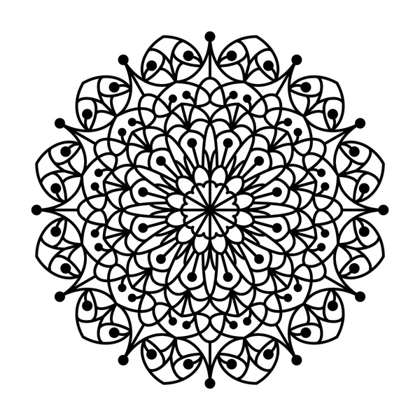 Coloring Book Mandala. — Stock Vector