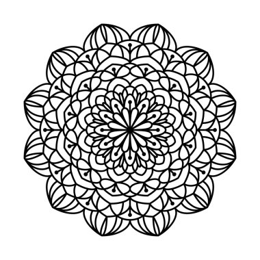 Boyama kitabı Mandala.