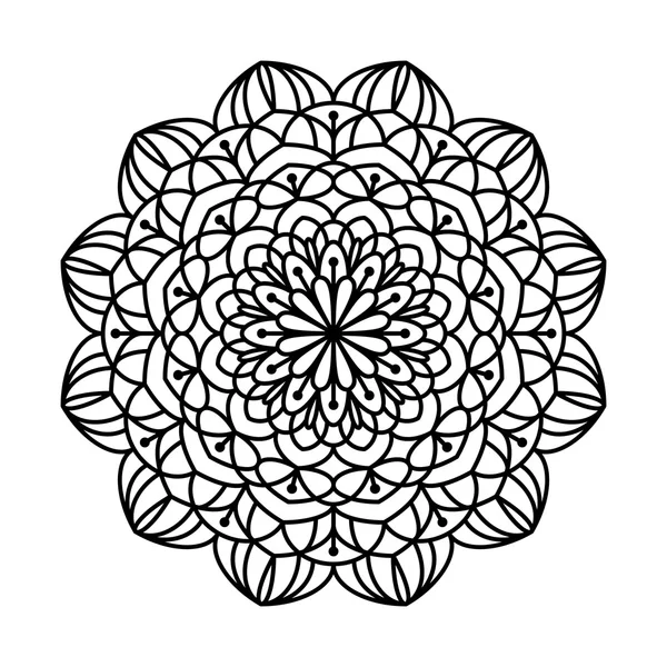 Livre à colorier Mandala . — Image vectorielle