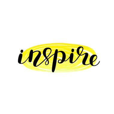 Bana ilham veriyor. Fırça yazı.