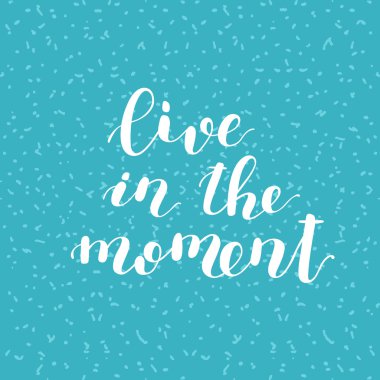 Anı yaşamak. Fırça yazı.