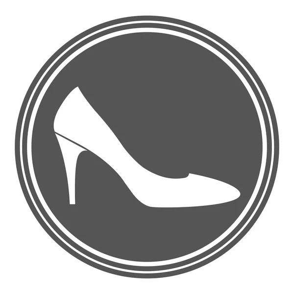 빈티지 여자 신발 라벨. — 스톡 사진