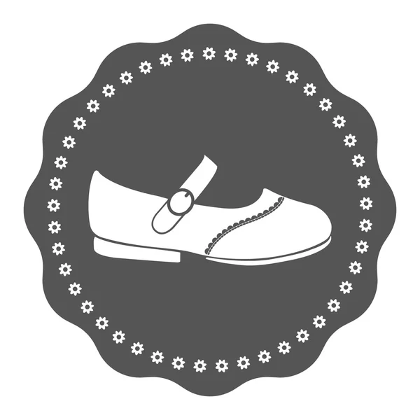Etiqueta de zapatos vintage niños . — Foto de Stock