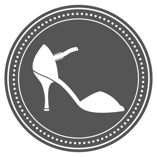 Винтажные женщины этикетка обуви . — стоковое фото