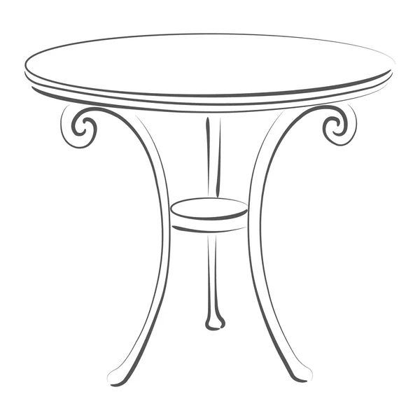 Sketched table. — Stock Photo, Image