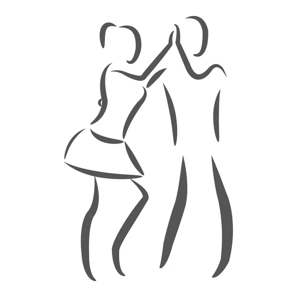 Couple dancing salsa. — Stock Photo, Image