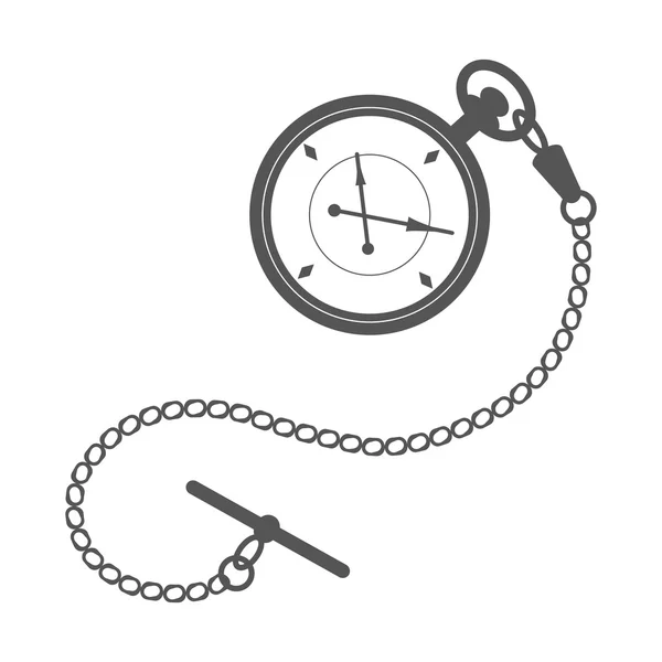 체인으로 된 호주머니 시계. — 스톡 사진