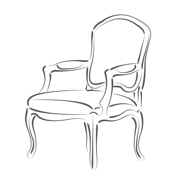 Рисунок кресла . — стоковое фото