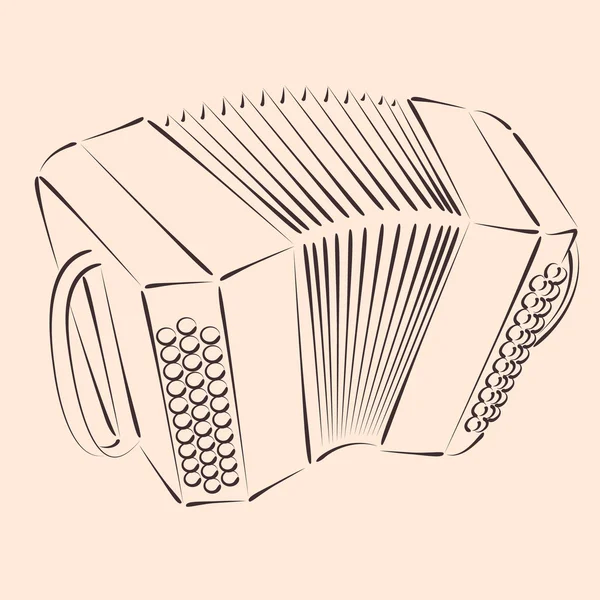 Bandoneon. — Stockvektor