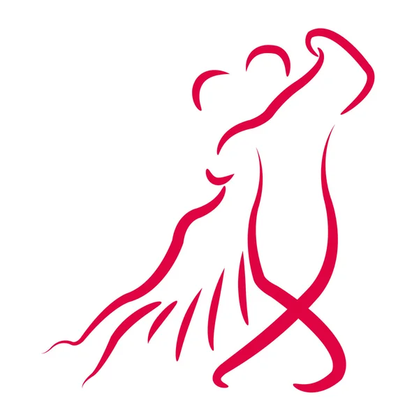 Dans eden çift logosu.
