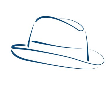 Fedora trilby hat. clipart