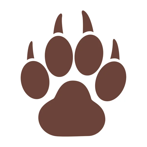 Paw print vector illustration. — Stock Vector