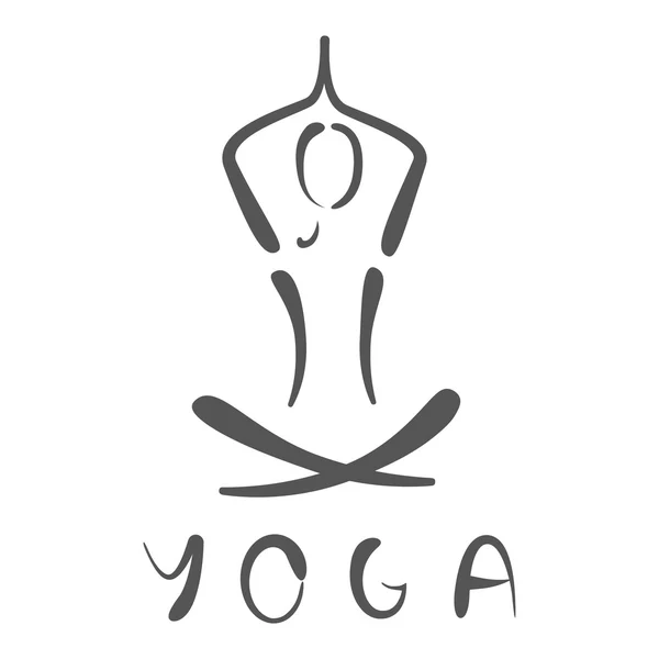 Ilustración del logo del yoga . — Foto de Stock