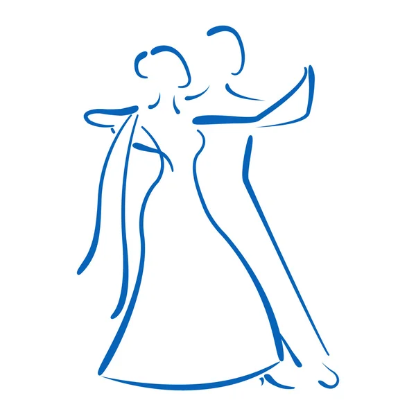 Dans eden çift logosu.
