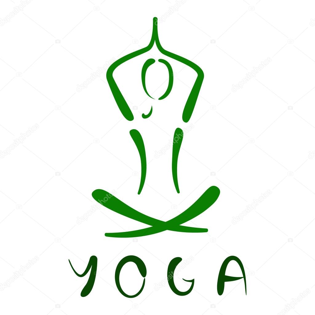 Yoga logo illustration.