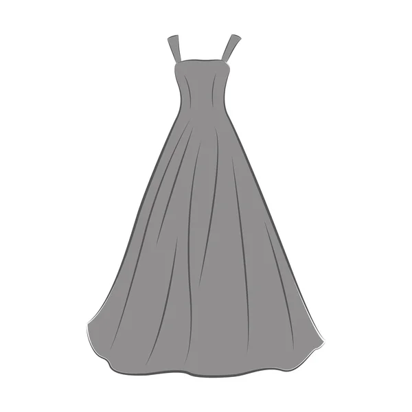 Illustration zum Hochzeitskleid. — Stockfoto