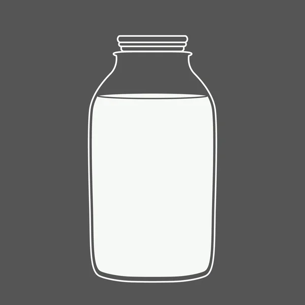Butelka mleka lub soku. — Zdjęcie stockowe