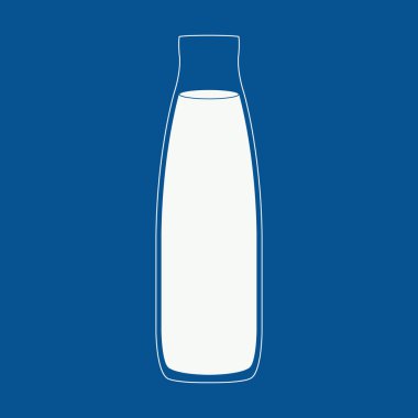 süt şişesi illüstrasyon.