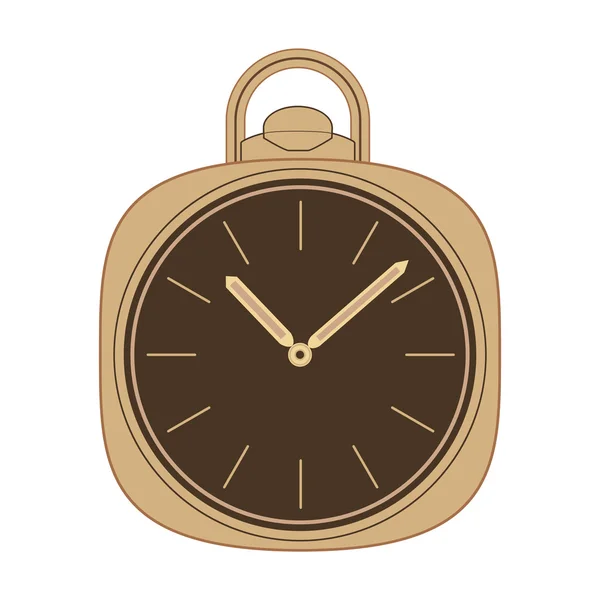 Reloj de bolsillo ilustración . — Vector de stock