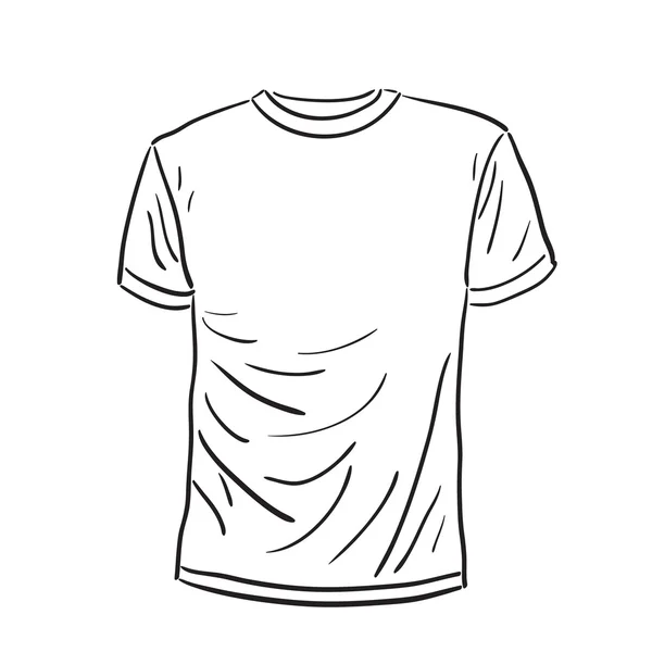 Muži s tričko skica. Vektorové ilustrace. — Stockový vektor