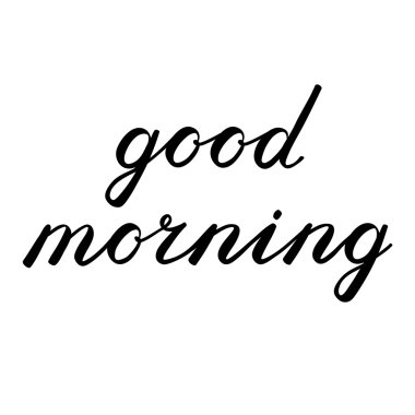 Günaydın yazı fırça.